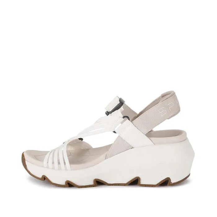 Womens Chersky White Spyder Sandals