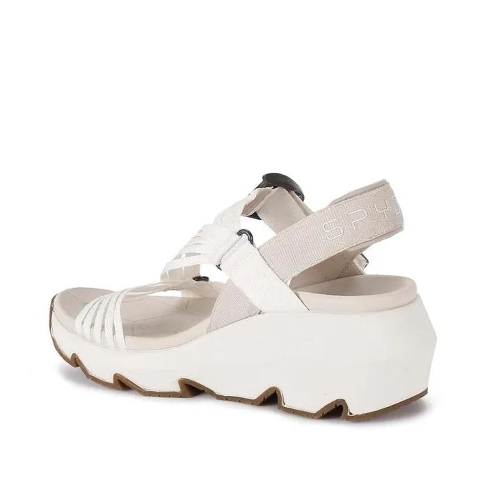 Womens Chersky White Spyder Sandals