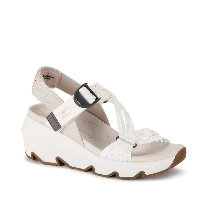 Womens Chersky White Spyder Sandals