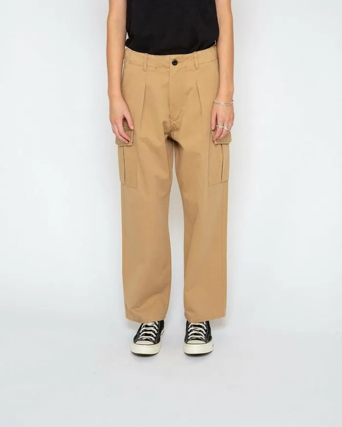Womens Deus Ex Machina Pants Penny Cargo Pant 8211 Safari Safari