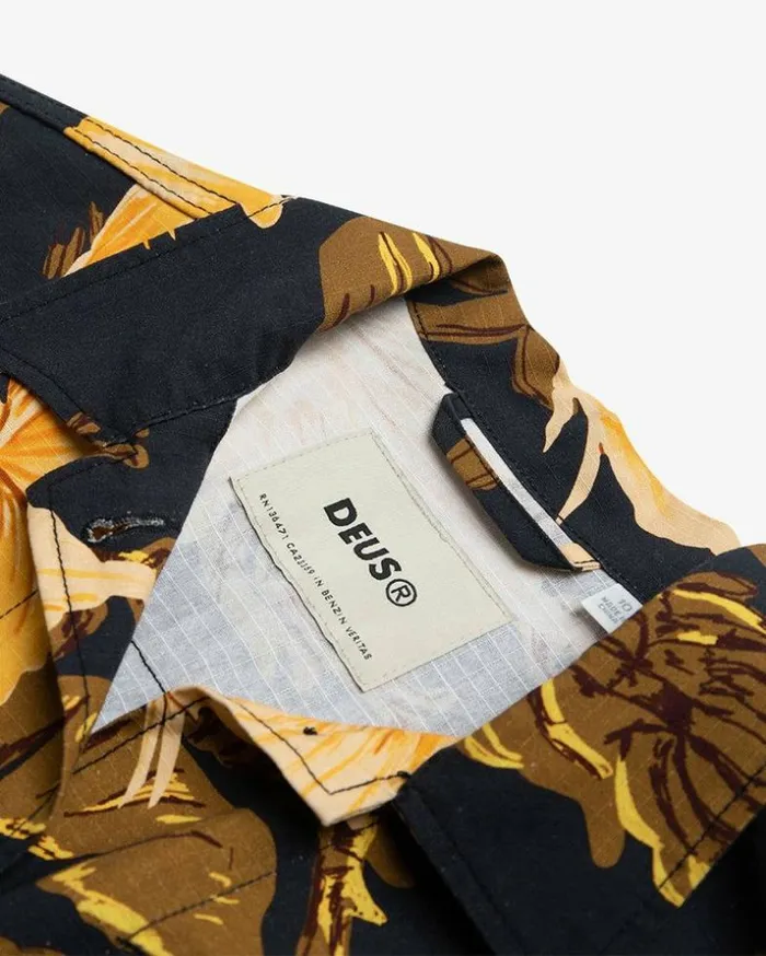 Womens Deus Ex Machina Shirts Panama Shirt 8211 Black Multi Black Multi Womens Deus Ex Machina Shirts Panama Shirt 8211 Black Multi Black Multi