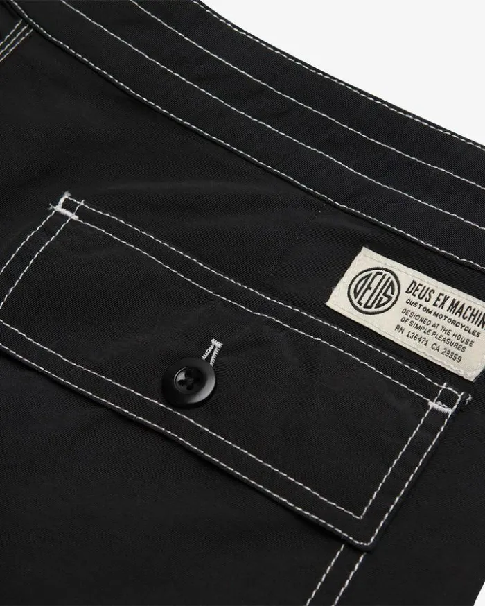 Womens Deus Ex Machina Shorts Malibu Boardshort 8211 Black Black