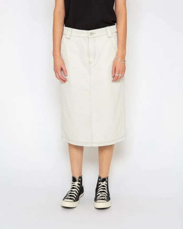 Womens Deus Ex Machina Skirts Irene Skirt 8211 Bleached White Bleached White