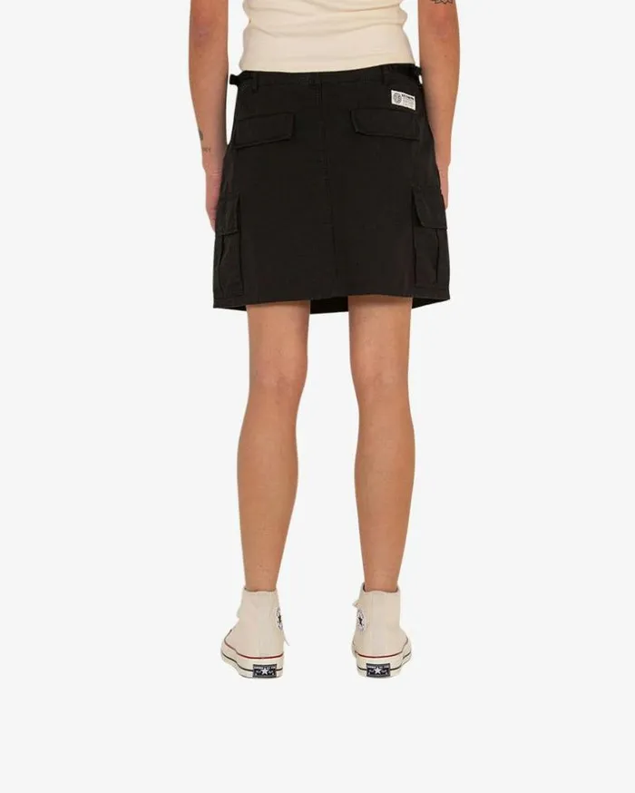 Womens Deus Ex Machina Skirts Reggie Skirt 8211 Black Black Womens Deus Ex Machina Skirts Reggie Skirt 8211 Black Black