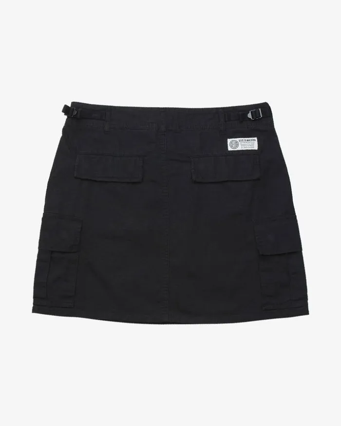 Womens Deus Ex Machina Skirts Reggie Skirt 8211 Black Black Womens Deus Ex Machina Skirts Reggie Skirt 8211 Black Black