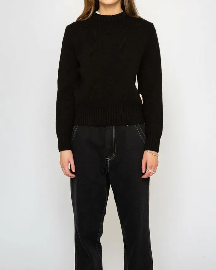 Womens Deus Ex Machina Sweaters Alexia Knit 8211 Phantom Black Phantom Black