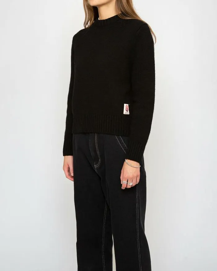 Womens Deus Ex Machina Sweaters Alexia Knit 8211 Phantom Black Phantom Black