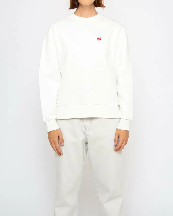Womens Deus Ex Machina Sweaters True Romance Crew 8211 Vintage White Vintage White Womens Deus Ex Machina Sweaters True Romance Crew 8211 Vintage White Vintage White
