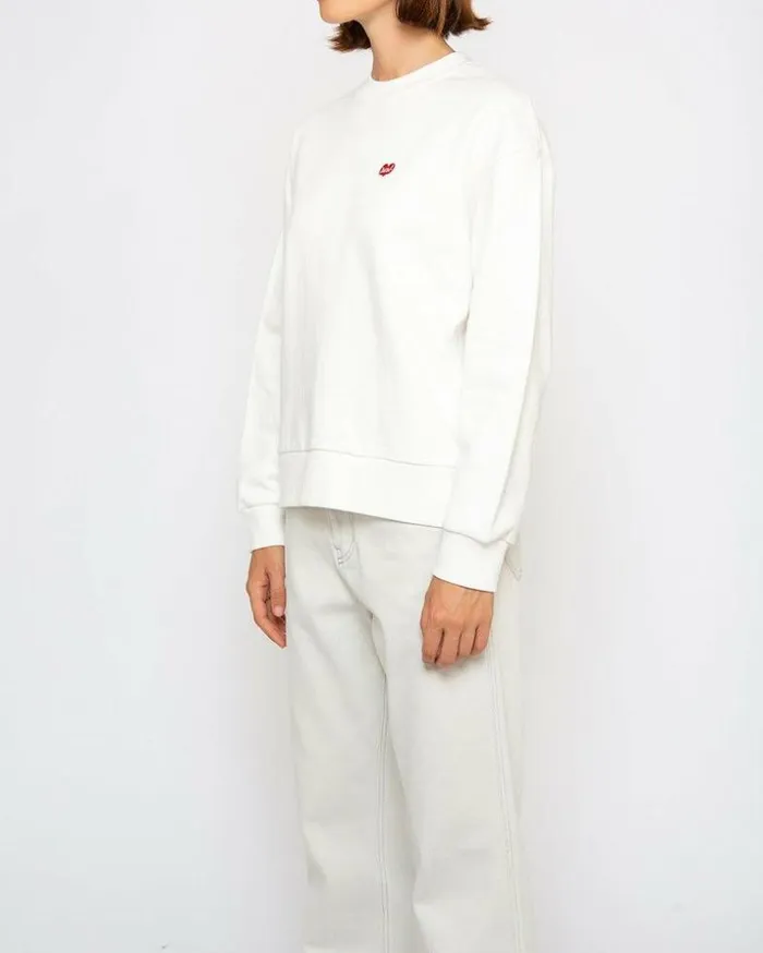 Womens Deus Ex Machina Sweaters True Romance Crew 8211 Vintage White Vintage White Womens Deus Ex Machina Sweaters True Romance Crew 8211 Vintage White Vintage White