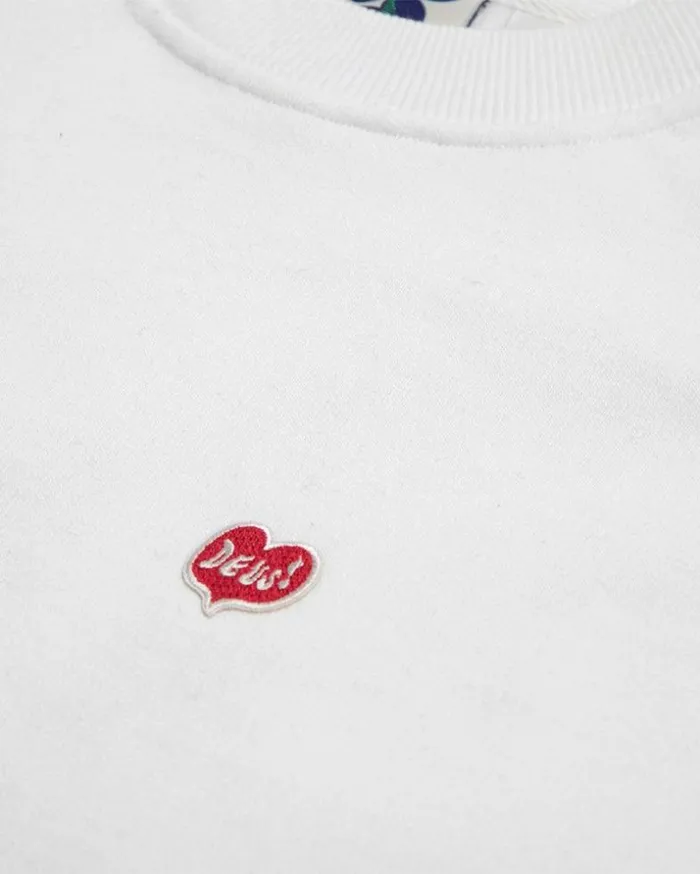 Womens Deus Ex Machina Sweaters True Romance Crew 8211 Vintage White Vintage White Womens Deus Ex Machina Sweaters True Romance Crew 8211 Vintage White Vintage White