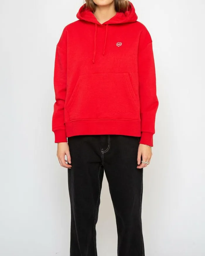 Womens Deus Ex Machina Sweaters True Romance Hoodie 8211 Rocco Red Rocco Red