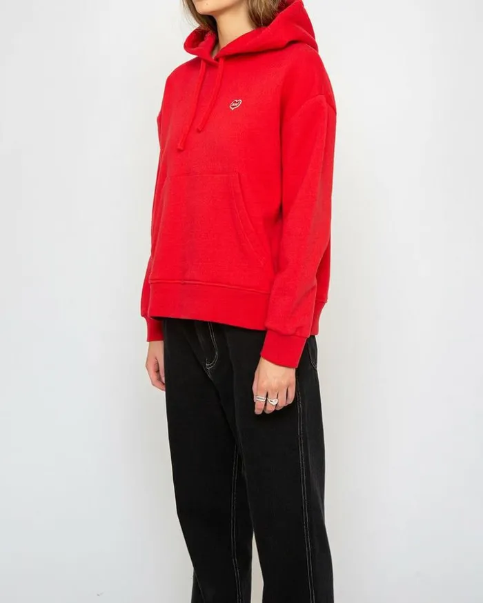 Womens Deus Ex Machina Sweaters True Romance Hoodie 8211 Rocco Red Rocco Red