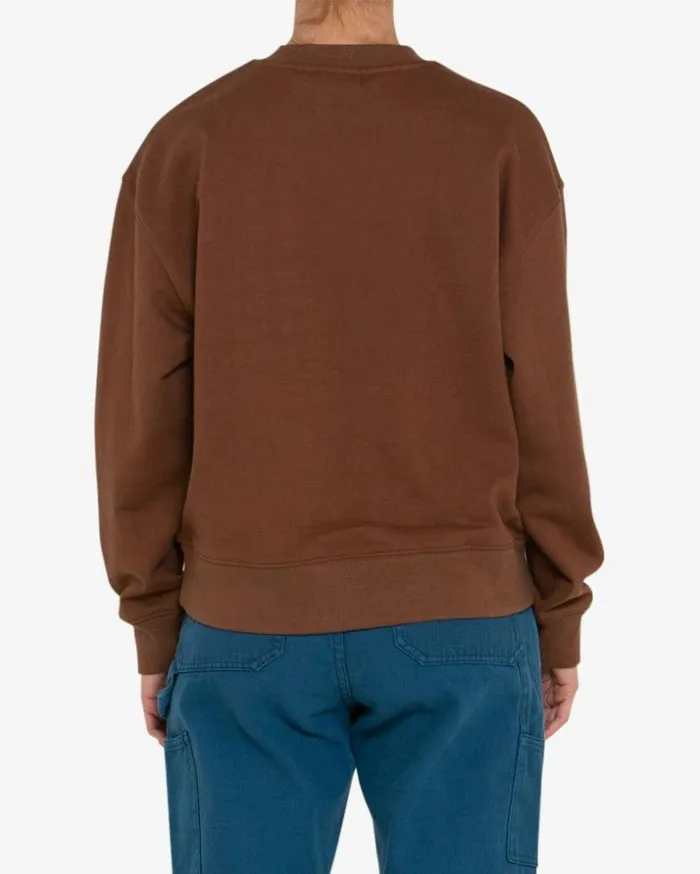 Womens Deus Ex Machina Sweaters Whisp Crew 8211 Bison Bison Womens Deus Ex Machina Sweaters Whisp Crew 8211 Bison Bison