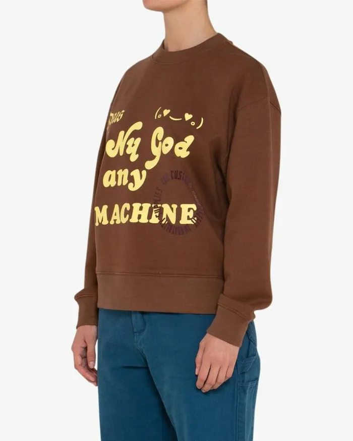 Womens Deus Ex Machina Sweaters Whisp Crew 8211 Bison Bison Womens Deus Ex Machina Sweaters Whisp Crew 8211 Bison Bison