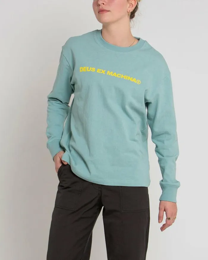 Womens Deus Ex Machina Tees Namesake Long Sleeve Tee 8211 Aquifer Aquifer