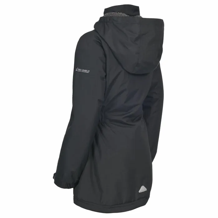 Wonder Girls039 Waterproof Jacket Black Kids Trespass Waterproof Jackets