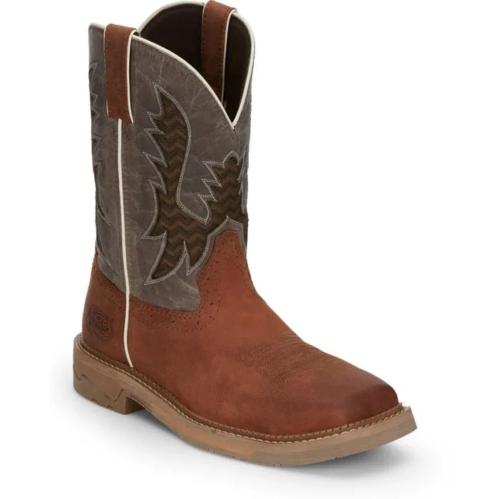 Work Men Justin Boots Bolt 11034 Work Boot Light Brown 040brown041