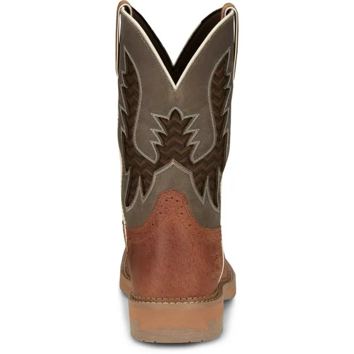 Work Men Justin Boots Bolt 11034 Work Boot Light Brown 040brown041