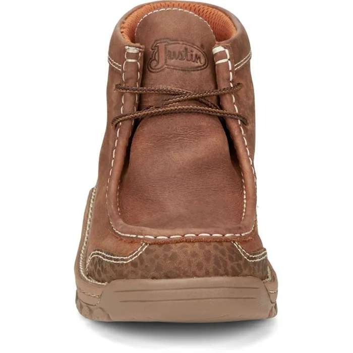 Work Men Justin Boots Crafton 4034 Waterproof Work Shoe Barley Brown 040brown041