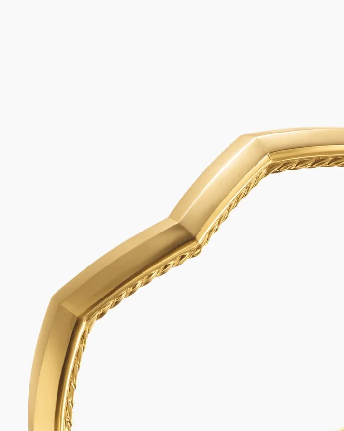 Zig Zag Stax Cuff Bracelet In 18K Yellow Gold 5mm Women David Yurman Cuff Zig Zag Stax Cuff Bracelet In 18K Yellow Gold 5mm Women David Yurman Cuff
