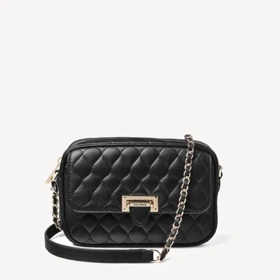 Zip Top Lottie Bag Black Nappa Women Aspinal Of London Shoulder