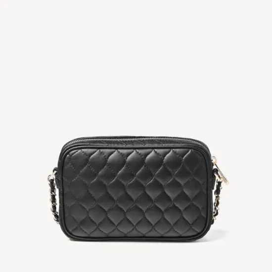 Zip Top Lottie Bag Black Nappa Women Aspinal Of London Shoulder