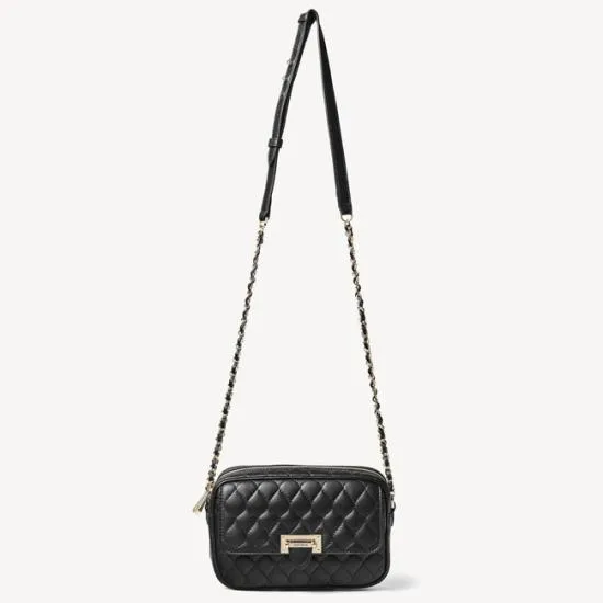 Zip Top Lottie Bag Black Nappa Women Aspinal Of London Shoulder